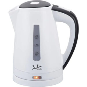 JATA Electric Kettle – White & Black, 1L, 2200W