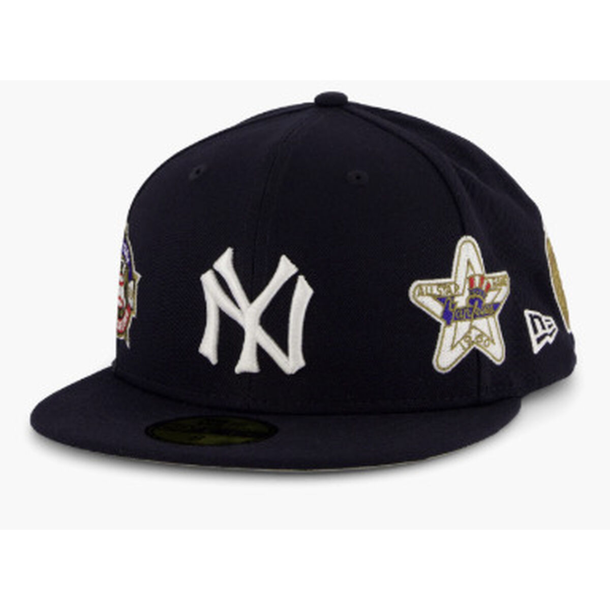 New Era 59FIFTY Multi‑Patch Sports Cap – NY Multicolor (Size 7)