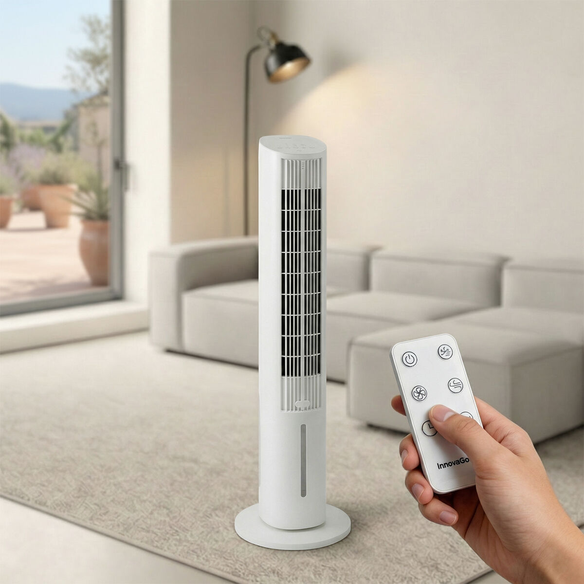 Portable Evaporative Tower Air Cooler with Remote Control – Hushly InnovaGoods - Image 6