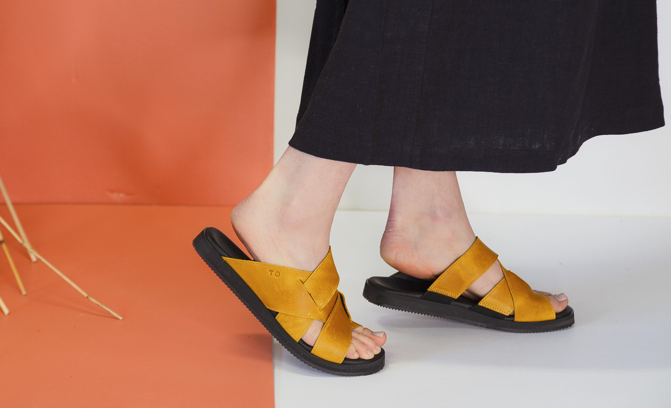Helsinki Sandals for Her - Ocre - Image 2